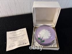 Boule presse papier Dahlia cristal de Saint Louis