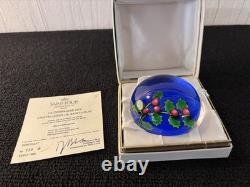 Boule presse papier houx cristal de Saint Louis Numéroté 138/250