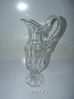 Broc à eau cruche cristal saint louis chambord non signé gravure non d'origine