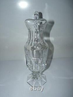 Broc à eau cruche cristal saint louis chambord non signé gravure non d'origine