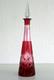 Carafe Cristal Overlay Rouge Baccarat Ou Saint Louis Xx&egrave;me Si&egrave;cle
