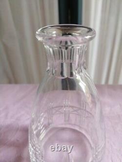 CARAFE ET 3 VERRES A LIQUEUR ou PORTO SAINT LOUIS CRISTAL Signé TBE