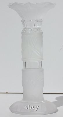 CRISTAL DE SAINT-LOUIS TOTEM LA TORCHERE 225ème ANNIVERSAIRE H. 19,5 cm