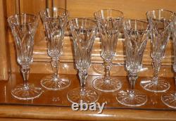 CRISTAL SAINT-LOUIS 10 Flutes a Champagne modèle CAMARGUE 18,5 cm SUPERBES