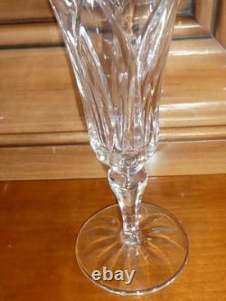 CRISTAL SAINT-LOUIS 10 Flutes a Champagne modèle CAMARGUE 18,5 cm SUPERBES