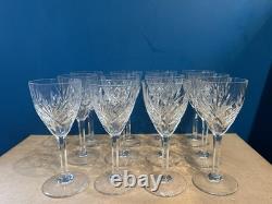 CRISTAL ST LOUIS 12 VERRES À EAU MODÈLE CHANTILLY Hauteur 18,5 Cm