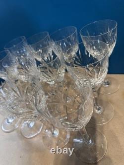 CRISTAL ST LOUIS 12 VERRES À EAU MODÈLE CHANTILLY Hauteur 18,5 Cm