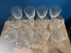CRISTAL ST LOUIS 12 VERRES À EAU MODÈLE CHANTILLY Hauteur 18,5 Cm