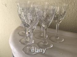 CRISTAL ST LOUIS 6 VERRES À EAU MODÈLE CHANTILLY 17,50 cm