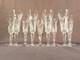 Cristal De Saint-louis 9 Flutes A Champagne Modele Camargue 18,5 Cm