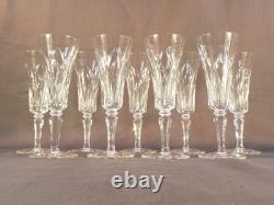 CRISTAL de SAINT-LOUIS 9 Flutes a Champagne modele CAMARGUE 18,5 cm
