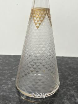 Carafe À Liqueur En Cristal Dégagé Acide De St Louis Baccarat