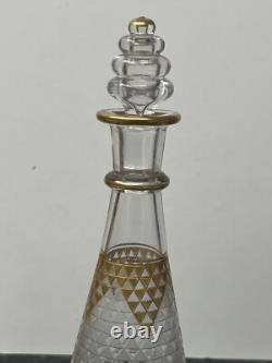 Carafe À Liqueur En Cristal Dégagé Acide De St Louis Baccarat
