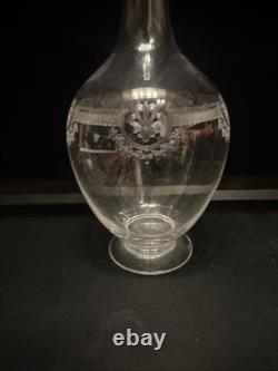 Carafe Avec 6 Verres en Cristal de Saint Louis modèle MANON Datant Des Années 30