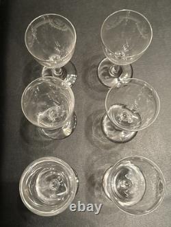 Carafe Avec 6 Verres en Cristal de Saint Louis modèle MANON Datant Des Années 30