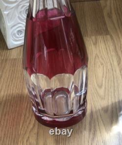 Carafe Cristal Couleur Rouge Saint Louis Où Saint Lambert Non Baccarat
