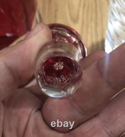 Carafe Cristal Couleur Rouge Saint Louis Où Saint Lambert Non Baccarat
