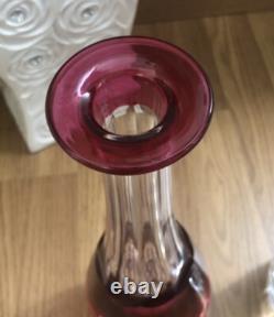 Carafe Cristal Couleur Rouge Saint Louis Où Saint Lambert Non Baccarat