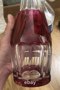 Carafe Cristal Couleur Rouge Saint Louis Où Saint Lambert Non Baccarat