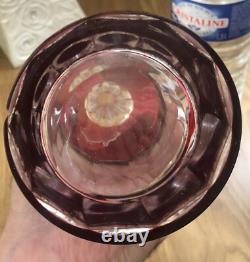 Carafe Cristal Couleur Rouge Saint Louis Où Saint Lambert Non Baccarat