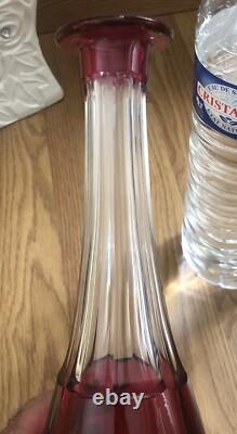 Carafe Cristal Couleur Rouge Saint Louis Où Saint Lambert Non Baccarat