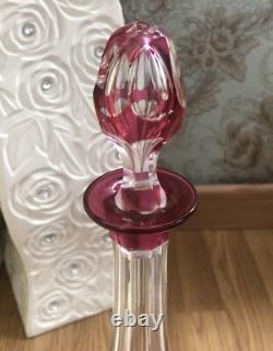 Carafe Cristal Couleur Rouge Saint Louis Où Saint Lambert Non Baccarat