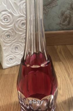 Carafe Cristal Couleur Rouge Saint Louis Où Saint Lambert Non Baccarat