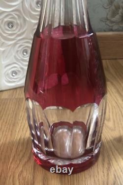 Carafe Cristal Couleur Rouge Saint Louis Où Saint Lambert Non Baccarat