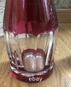 Carafe Cristal Couleur Rouge Saint Louis Où Saint Lambert Non Baccarat