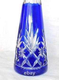 Carafe De Service A Liqueur Digestif En Cristal De St Louis Massenet Bleue