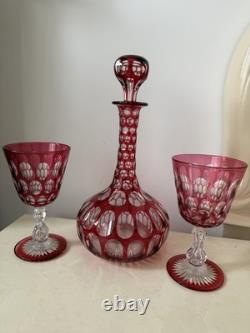 Carafe Et 2 Verres A Eau En Cristal Baccarat St Louis