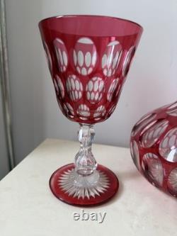 Carafe Et 2 Verres A Eau En Cristal Baccarat St Louis