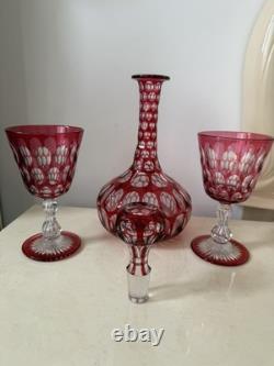 Carafe Et 2 Verres A Eau En Cristal Baccarat St Louis