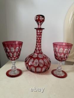 Carafe Et 2 Verres A Eau En Cristal Baccarat St Louis
