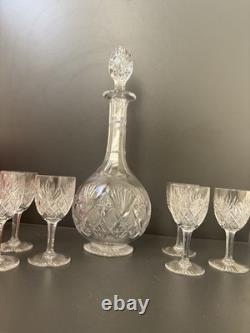 Carafe Et 6 Verres En Cristal St Louis Modèle Gavarni