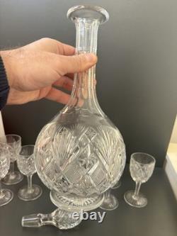Carafe Et 6 Verres En Cristal St Louis Modèle Gavarni