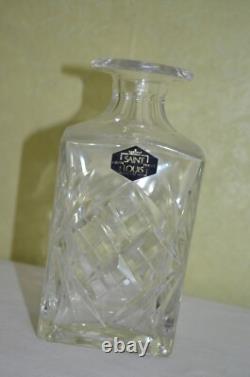 Carafe à Whisky Carré Cristal Saint Louis Modèle Massenet sans Bouchon