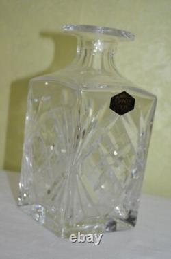 Carafe à Whisky Carré Cristal Saint Louis Modèle Massenet sans Bouchon