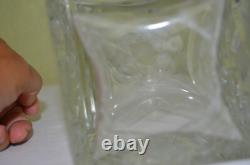 Carafe à Whisky Carré Cristal Saint Louis Modèle Massenet sans Bouchon