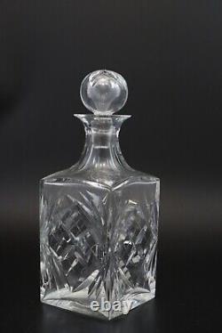 Carafe à Whisky en cristal de Saint Louis signée modèle Chantilly H 25 cm