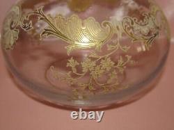 Carafe à décanter à vin cristal Baccarat Saint-Louis décor or époque XIXème