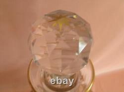 Carafe à décanter à vin cristal Baccarat Saint-Louis décor or époque XIXème