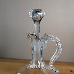 Carafe à décanter en cristal style Saint Louis Avec Bouchon 26,5cm