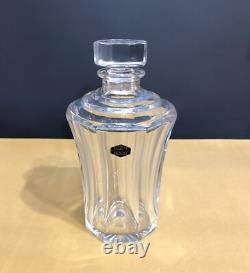 Carafe à porto ART DECO en cristal de SAINT LOUIS 21,5 cm Whisky Cognac Bouchon