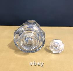 Carafe à porto ART DECO en cristal de SAINT LOUIS 21,5 cm Whisky Cognac Bouchon