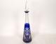 Carafe à Vin Cristal Taillé Baccarat Saint-louis Bleu Cobalt Début Xxème