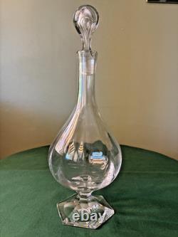 Carafe à vin en cristal Saint Louis signée Modèle Saint Cloud H 29 cm
