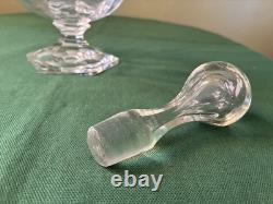 Carafe à vin en cristal Saint Louis signée Modèle Saint Cloud H 29 cm