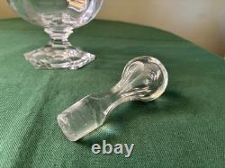 Carafe à vin en cristal Saint Louis signée Modèle Saint Cloud H 29 cm