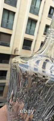 Carafe en cristal Saint Louis. Modèle Tommy. Bouchon non d'origine